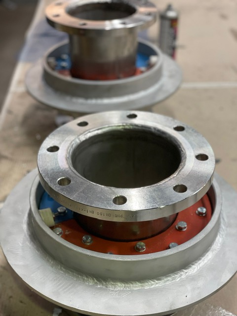 Hell-Sea certified exhaust penetration system — installation photo 12