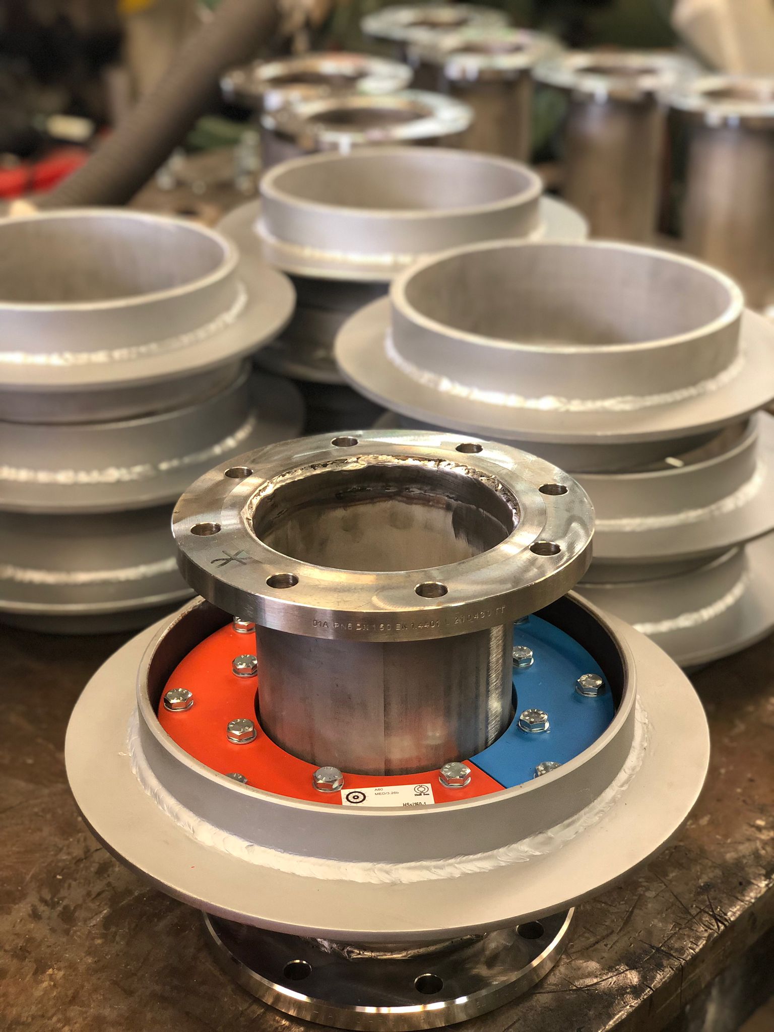 Hell-Sea certified exhaust penetration system — installation photo 27