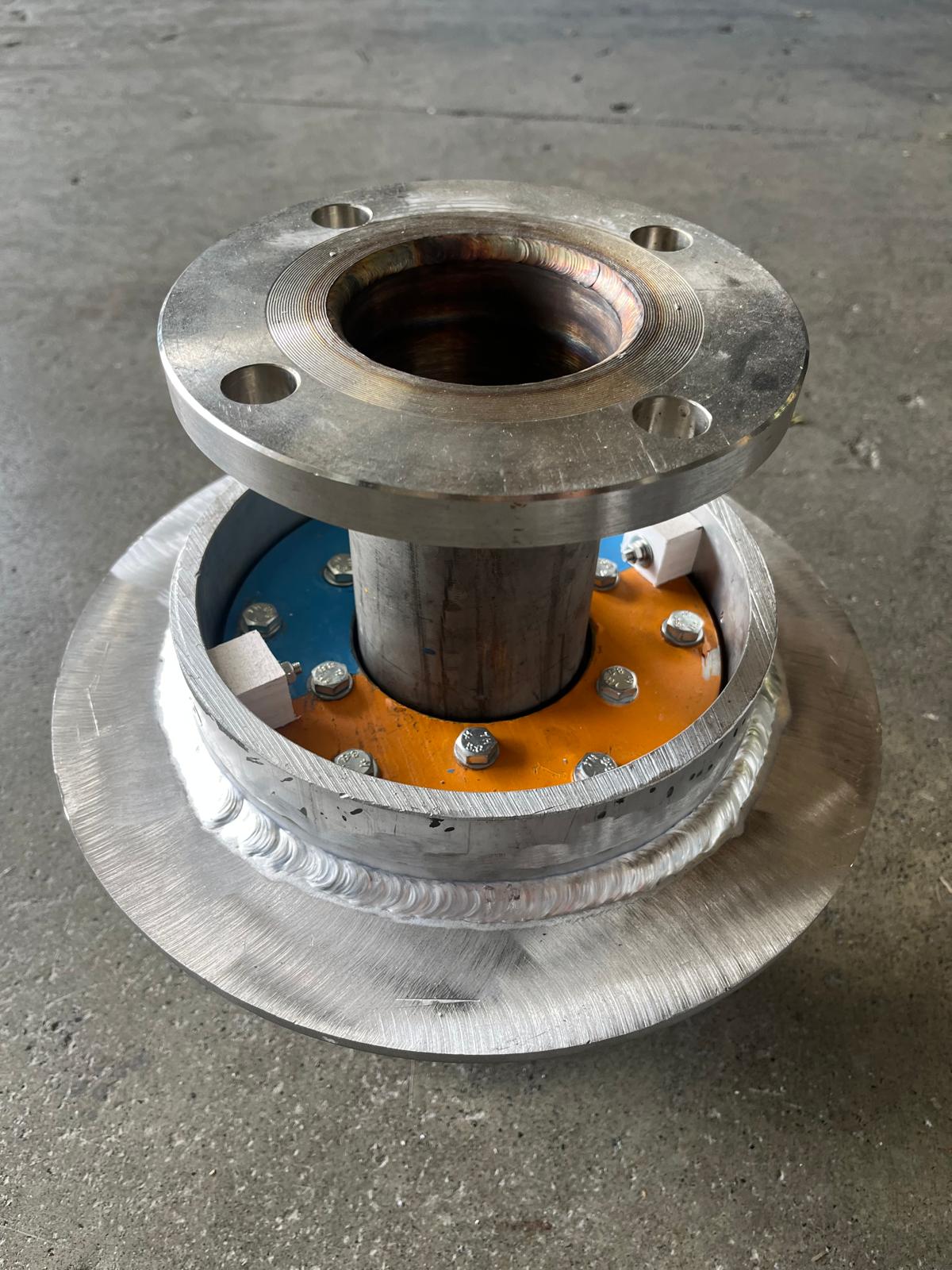 Hell-Sea certified exhaust penetration system — installation photo 33